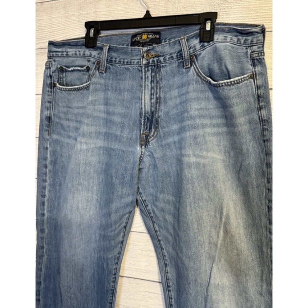 Lucky Brand 361 Vintage Straight Leg Dark Wash Denim Jeans Mens Size 38x32